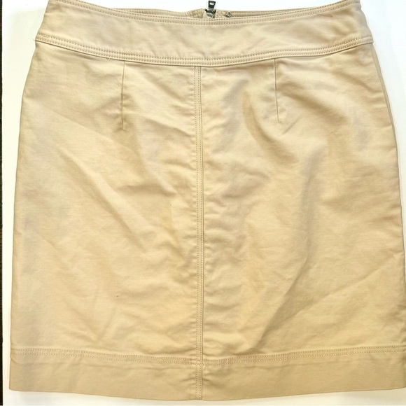 Ann Taylor zip front khaki mini skirt ❤️ - Picture 5 of 5